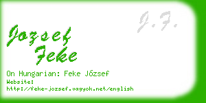 jozsef feke business card